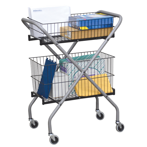 Omnimed Light Weight Folding Utility Cart with Baskets 264620_DELUXE